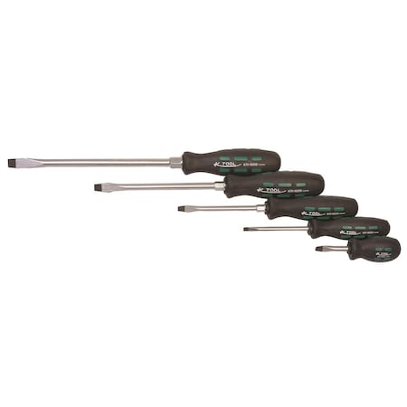 K-Tool International Slotted Screwdriver Set, 5 pcs. KTI-16001